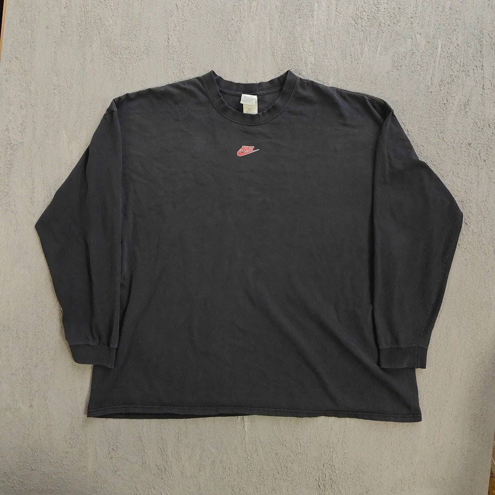 Vintage Nike Supreme Baller For Life Long Sleeve Men 3XLT Black 90s Nike